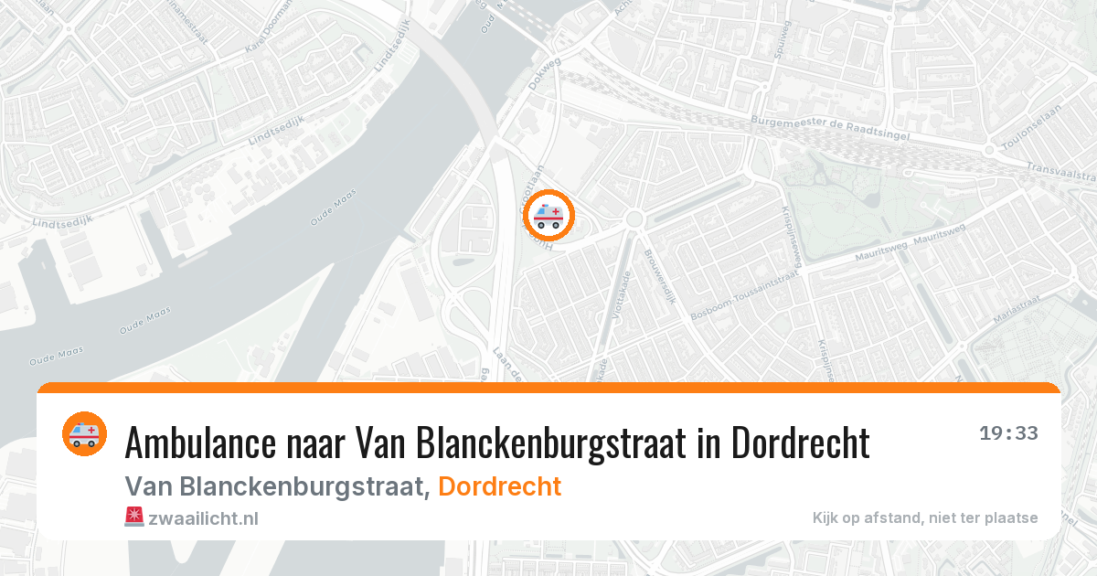 Ambulance naar Van Blanckenburgstraat in Dordrecht — 25 mei 2026
