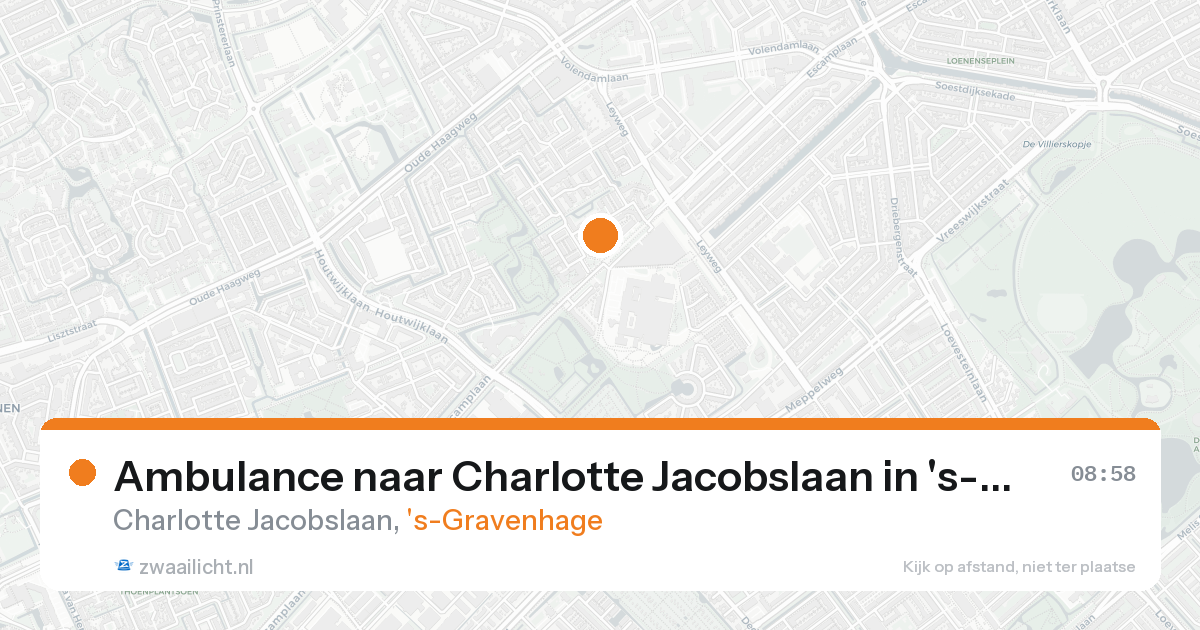Ambulance naar Charlotte Jacobslaan in 's-Gravenhage — 15 aug 2026
