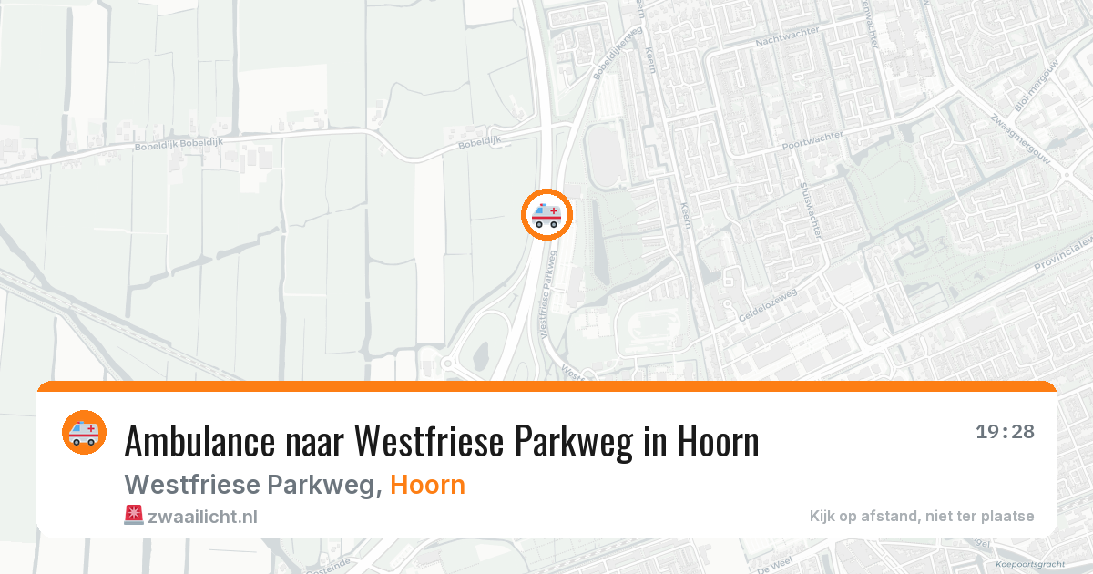 Ambulance naar Westfriese Parkweg in Hoorn — 17 jul 2026