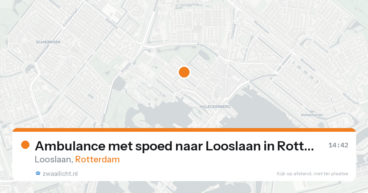 Ambulance met spoed naar Looslaan in Rotterdam — 25 aug 2026
