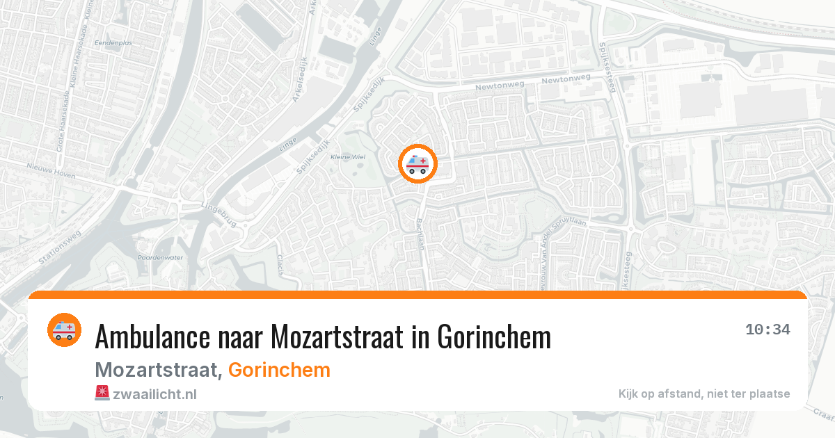Ambulance naar Mozartstraat in Gorinchem — 15 jun 2026