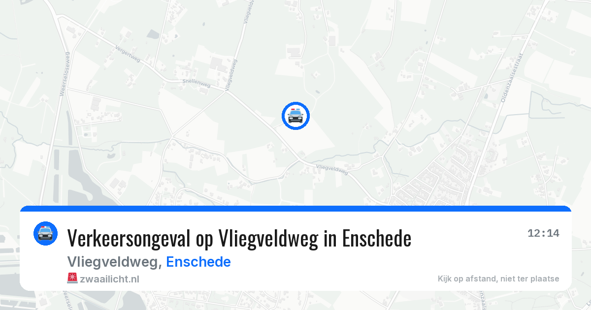 Verkeersongeval op Vliegveldweg in Enschede — 27 jun 2026