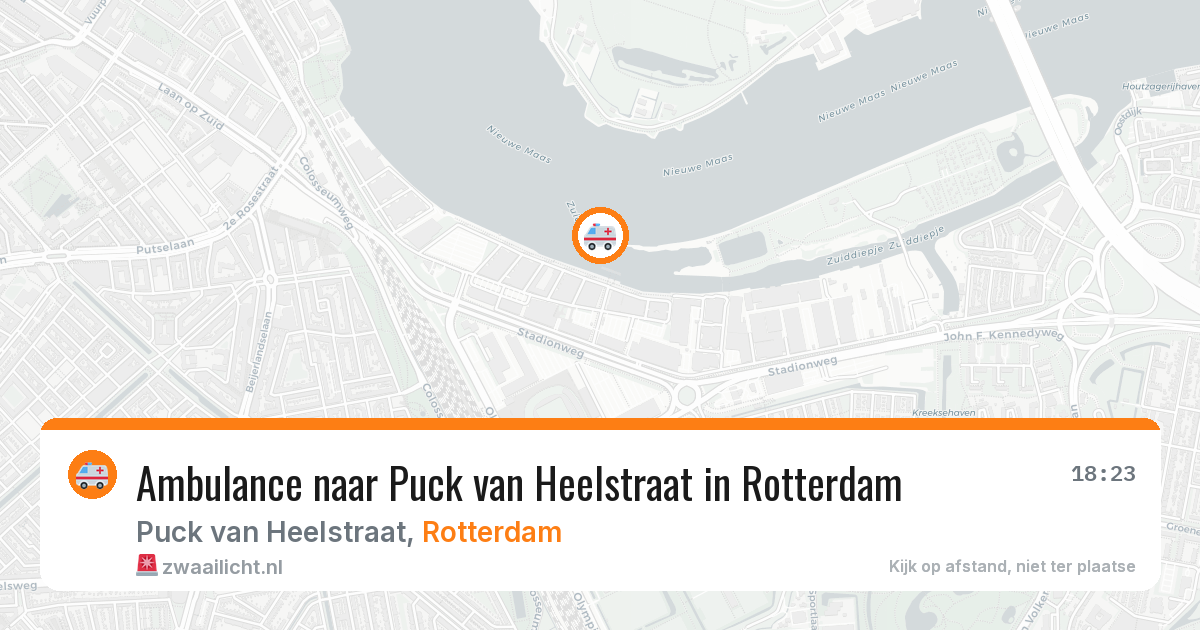 Ambulance naar Puck van Heelstraat in Rotterdam — 24 jun 2026