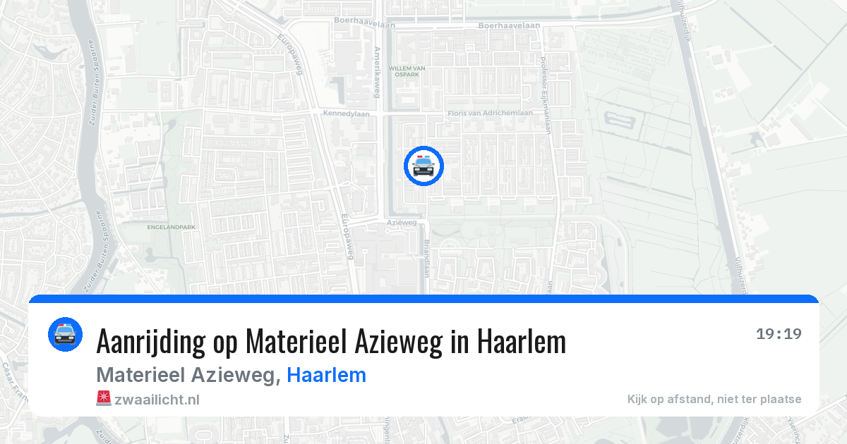Aanrijding op Materieel Azieweg in Haarlem — 3 jun 2026