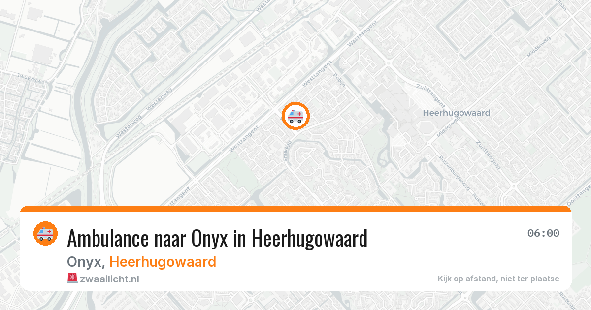 Ambulance naar Onyx in Heerhugowaard — 21 apr 2026