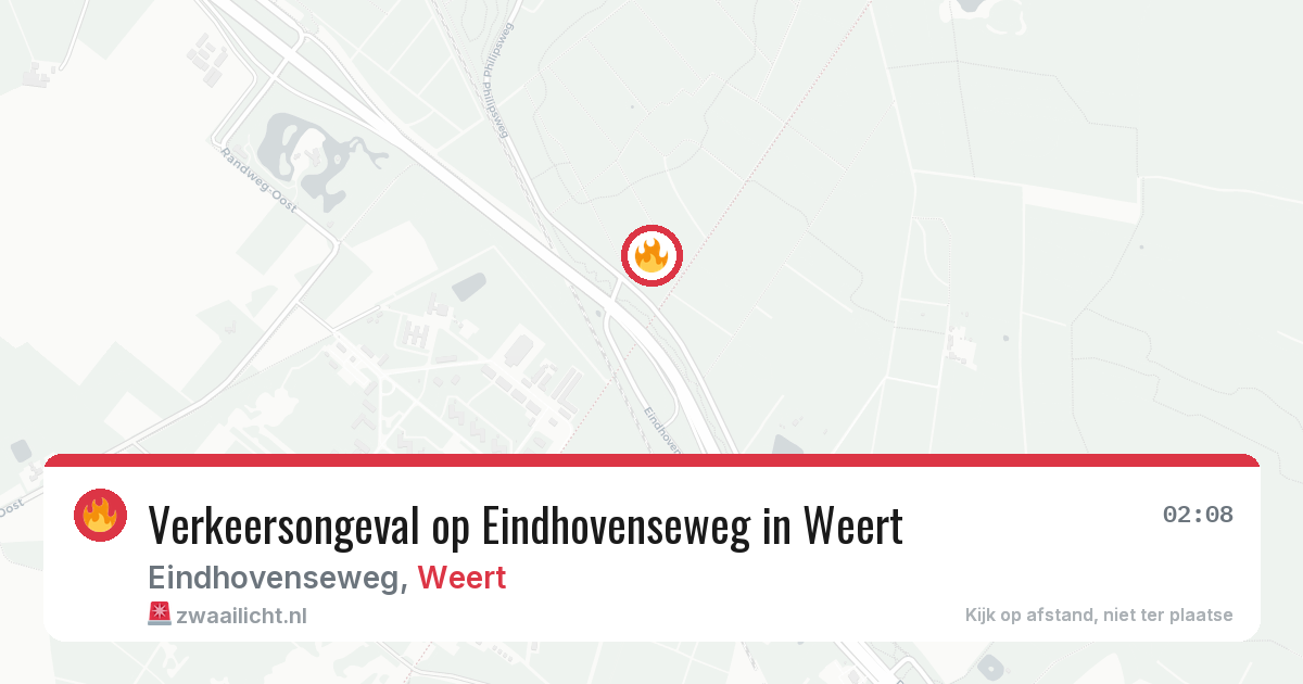 Verkeersongeval op Eindhovenseweg in Weert — 6 feb 2026