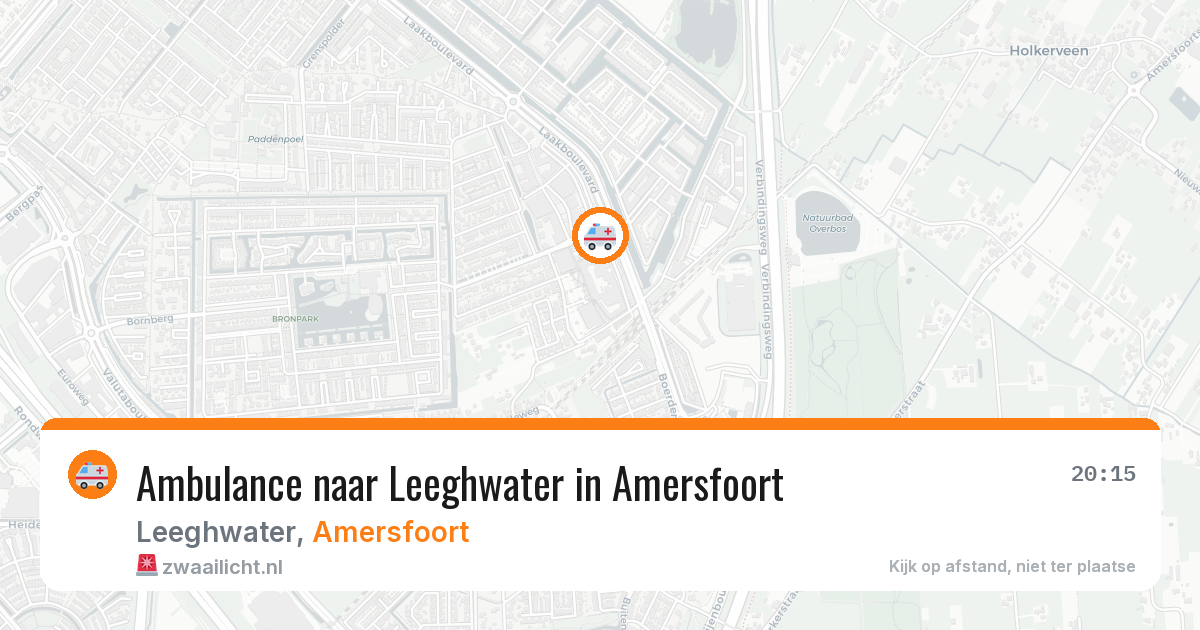 Ambulance naar Leeghwater in Amersfoort — 17 apr 2026