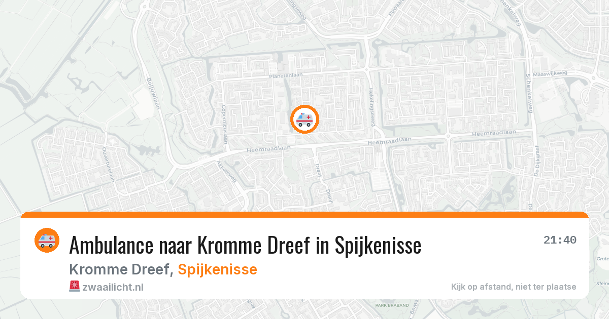 Ambulance naar Kromme Dreef in Spijkenisse — 23 jul 2026