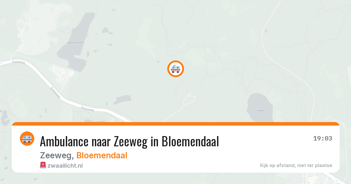 Ambulance naar Zeeweg in Bloemendaal — 31 jul 2026