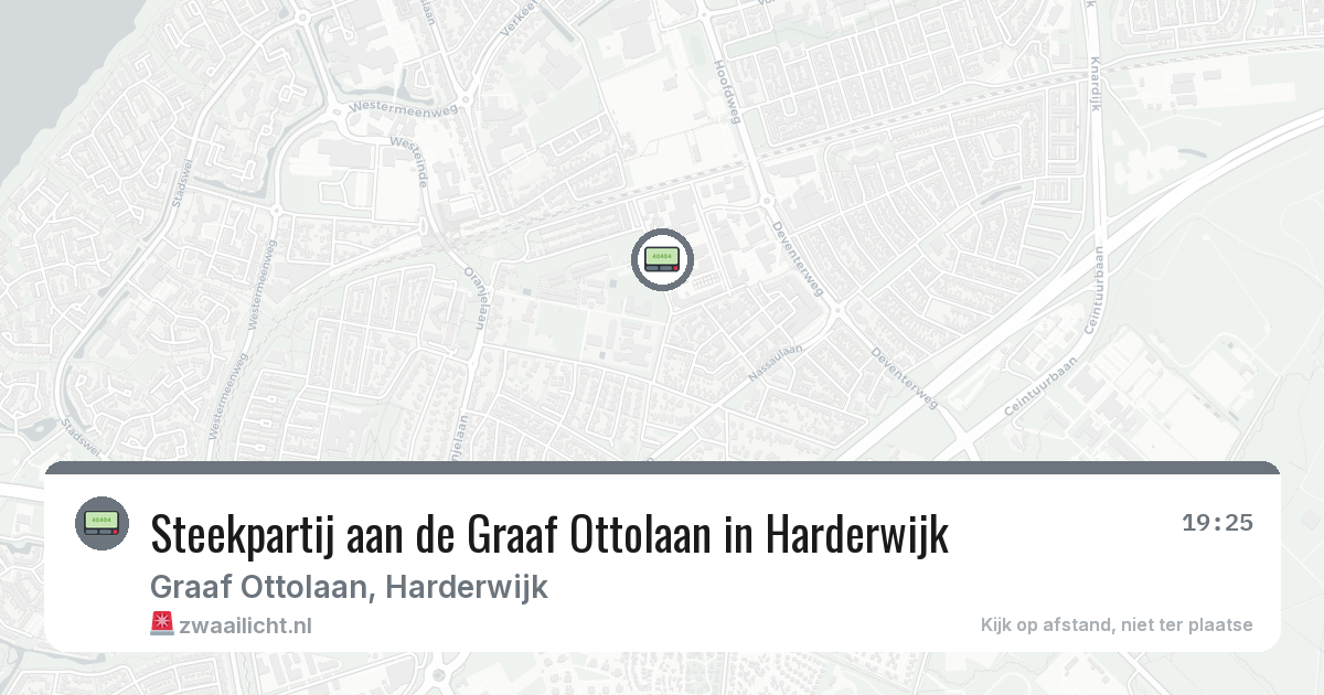 Steekpartij aan de Graaf Ottolaan in Harderwijk — 12 mei 2026