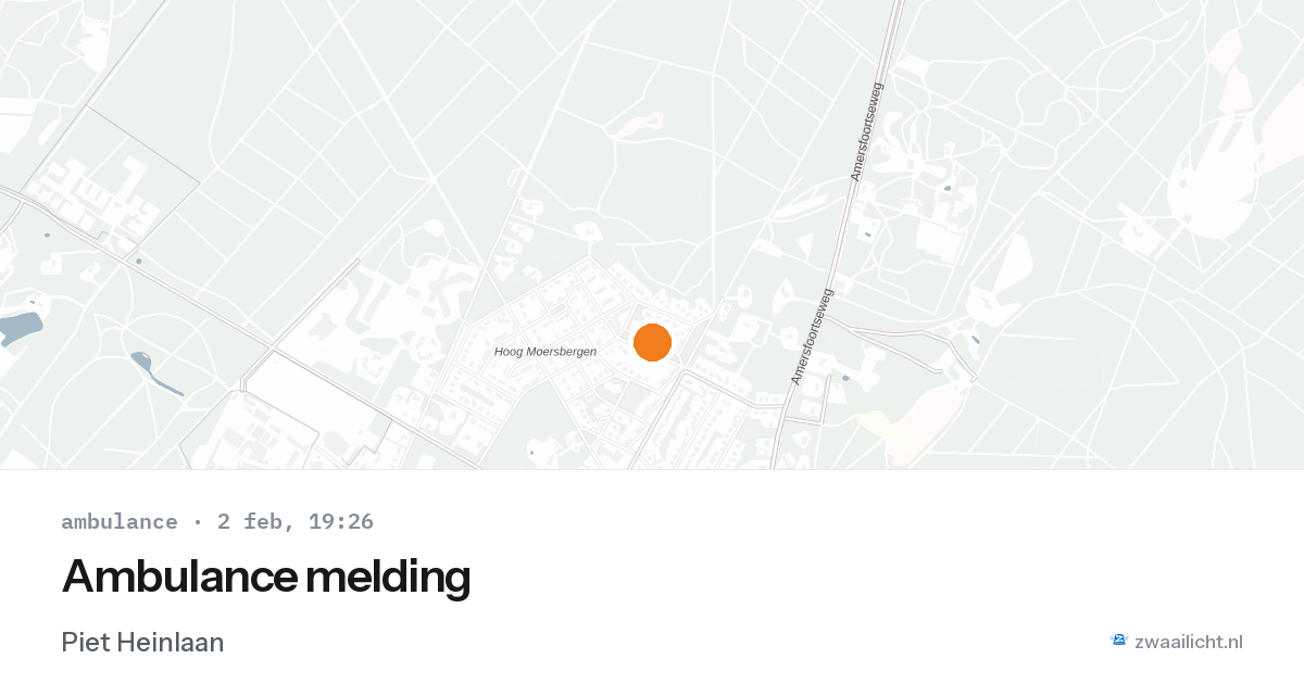 Ambulance melding — 2 feb 2026