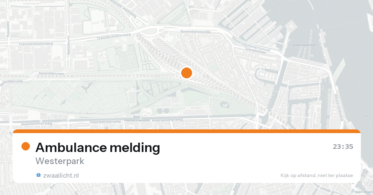 Ambulance melding — 25 mei 2026
