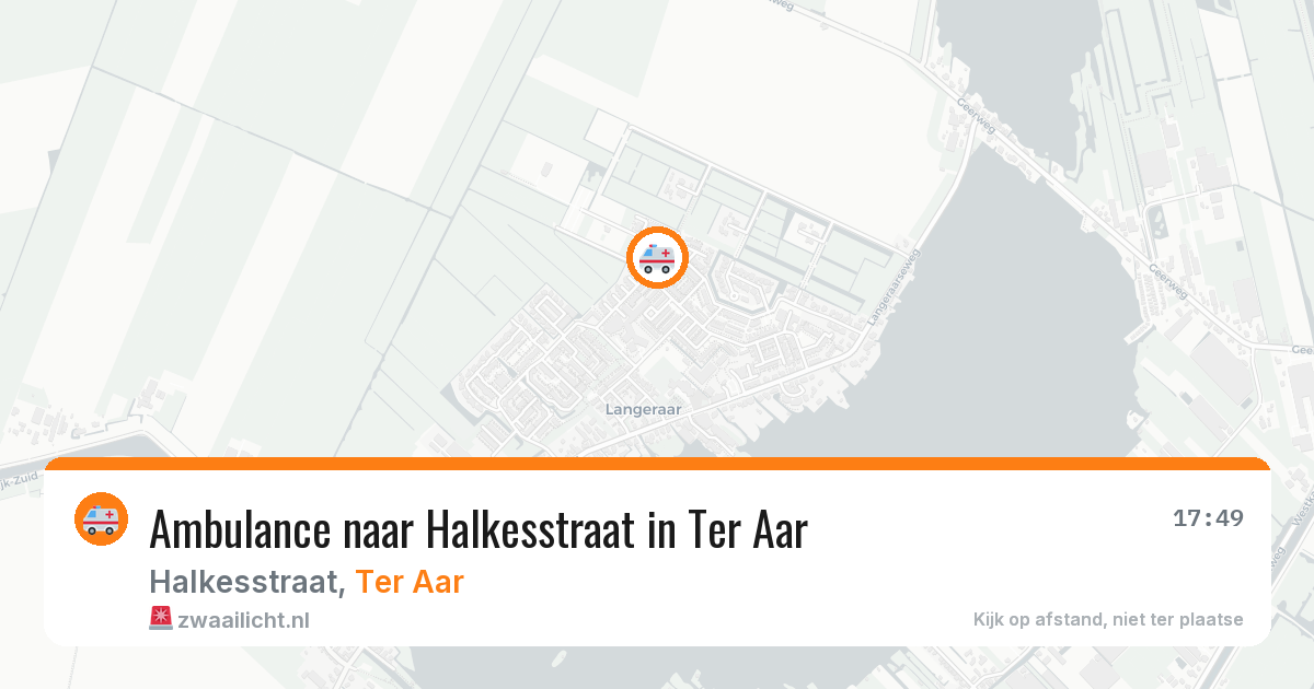 Ambulance naar Halkesstraat in Ter Aar — 18 mrt 2026