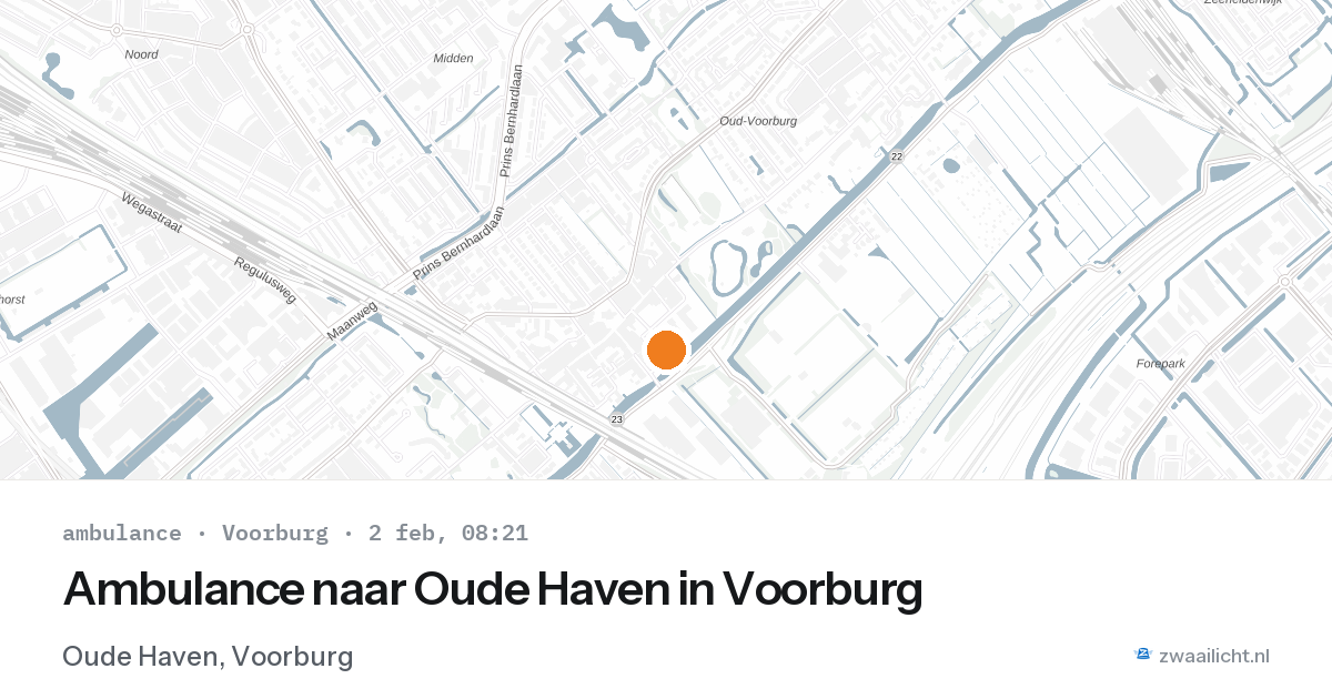 Ambulance naar Oude Haven in Voorburg — 2 feb 2026