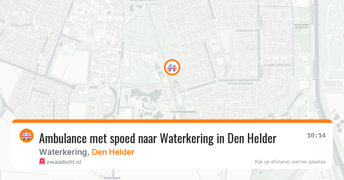 Ambulance met spoed naar Waterkering in Den Helder — 30 mrt 2026