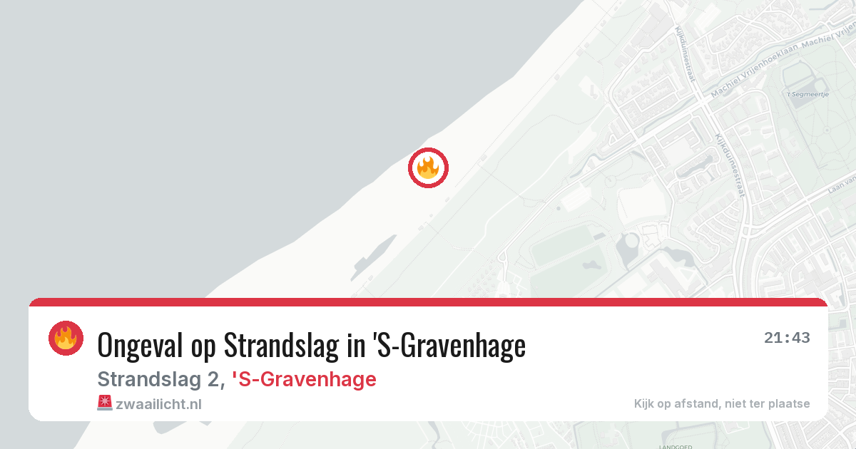 Ongeval op Strandslag in 'S-Gravenhage — 25 jun 2026