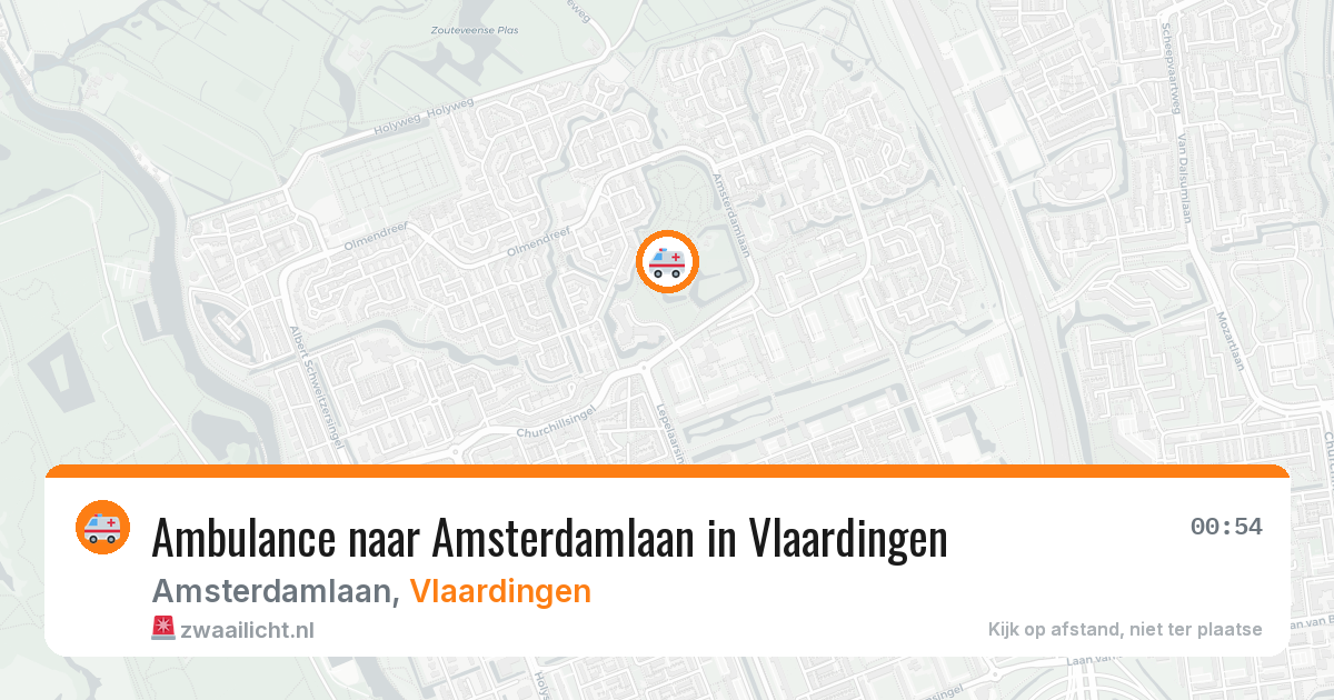 Ambulance naar Amsterdamlaan in Vlaardingen — 27 mei 2026