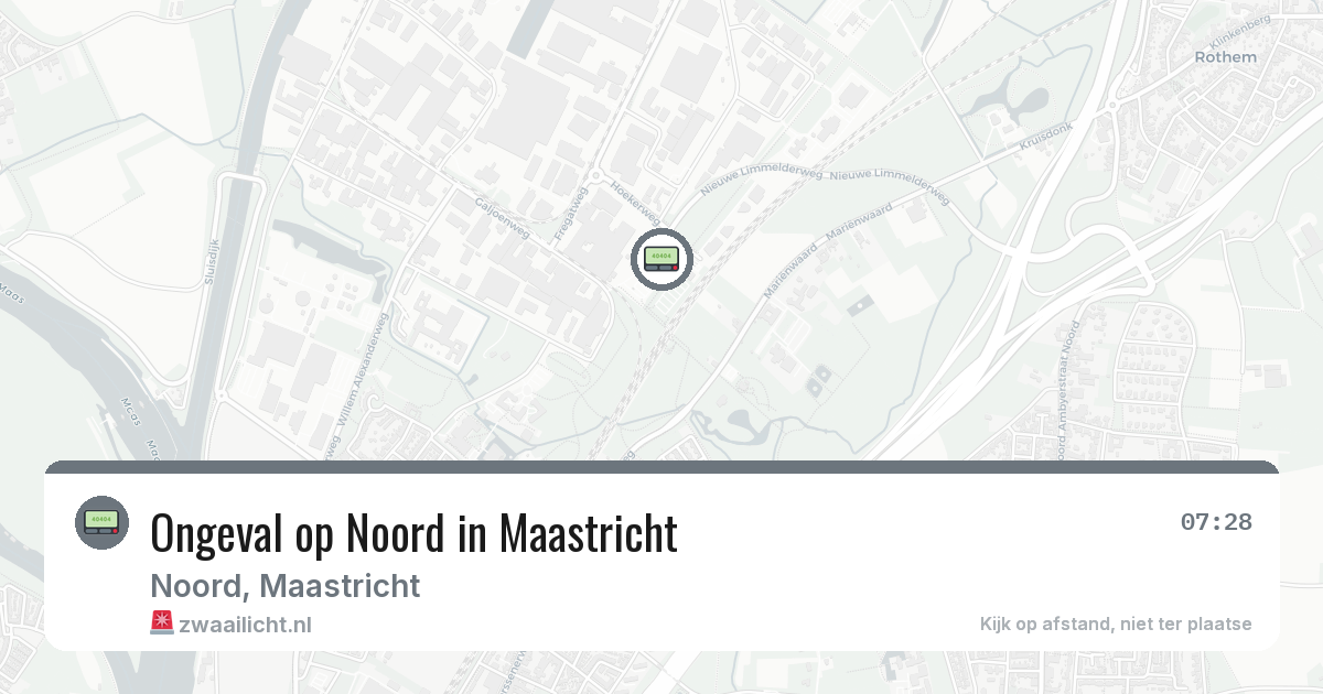 Ongeval op Noord in Maastricht — 25 mrt 2026