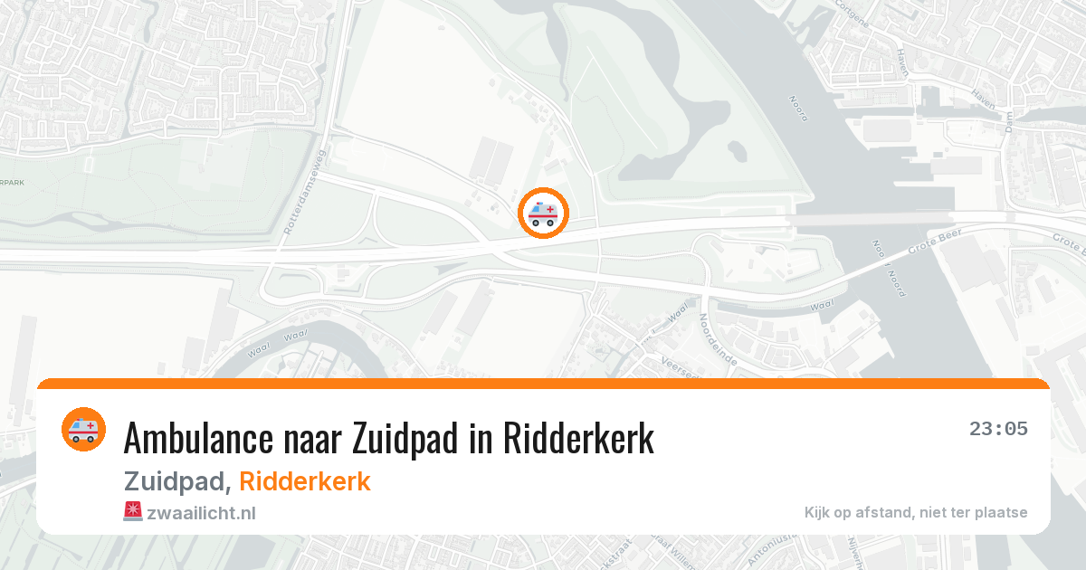 Ambulance naar Zuidpad in Ridderkerk — 19 jun 2026