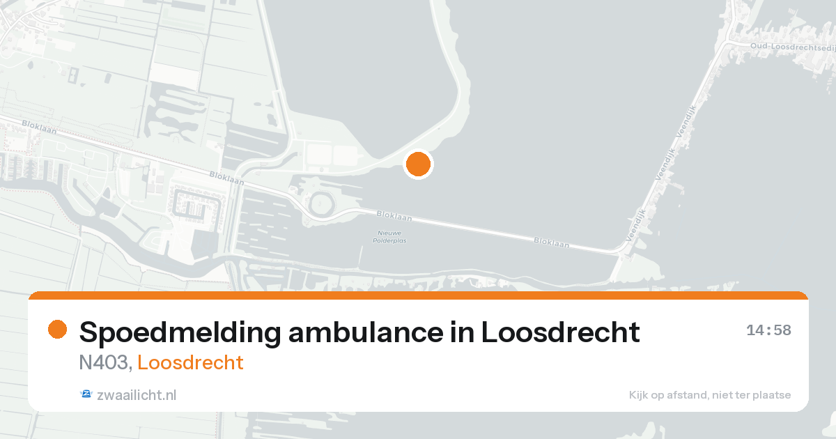 Spoedmelding ambulance in Loosdrecht — 23 aug 2026