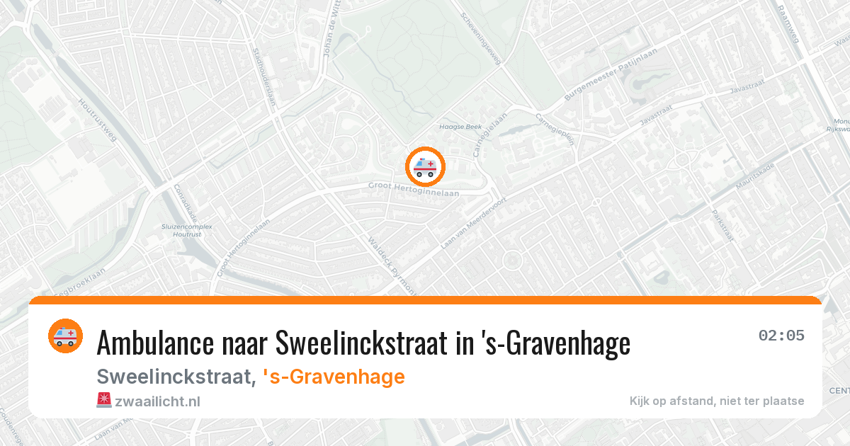 Ambulance naar Sweelinckstraat in 's-Gravenhage — 11 apr 2026