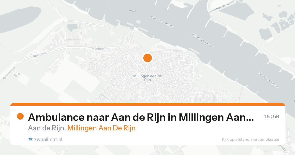 Ambulance naar Aan de Rijn in Millingen Aan De Rijn — 2 jul 2026