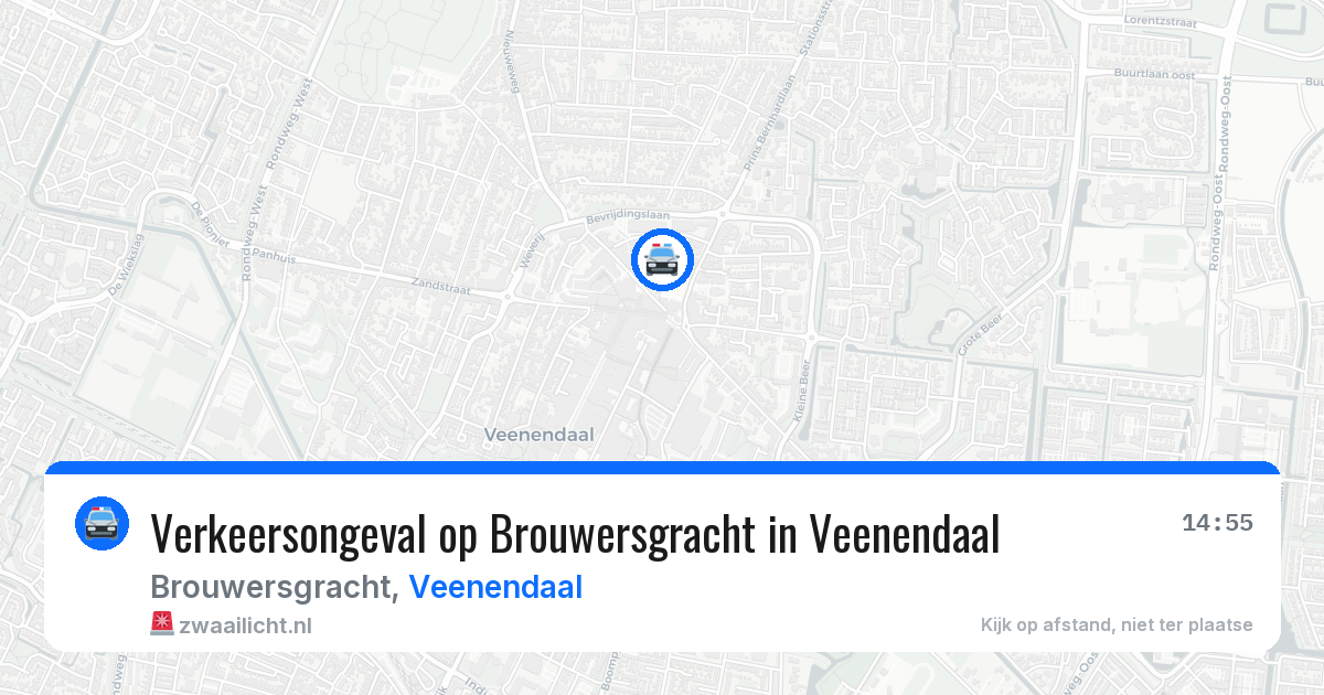 Verkeersongeval op Brouwersgracht in Veenendaal — 27 feb 2026