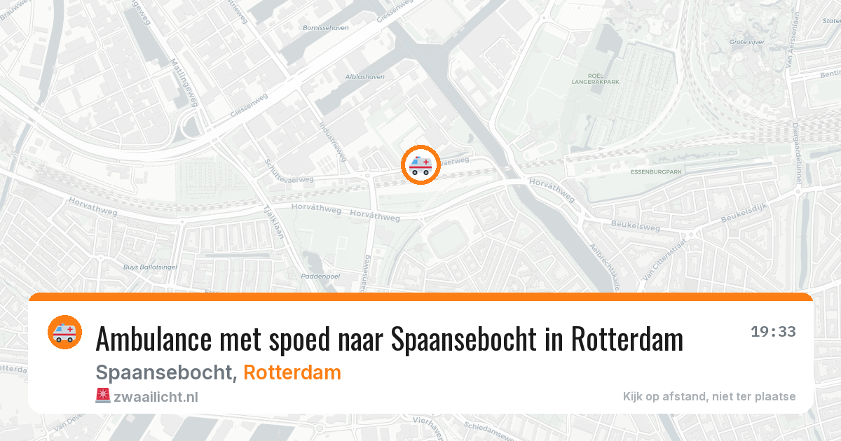 Ambulance met spoed naar Spaansebocht in Rotterdam — 1 mrt 2026