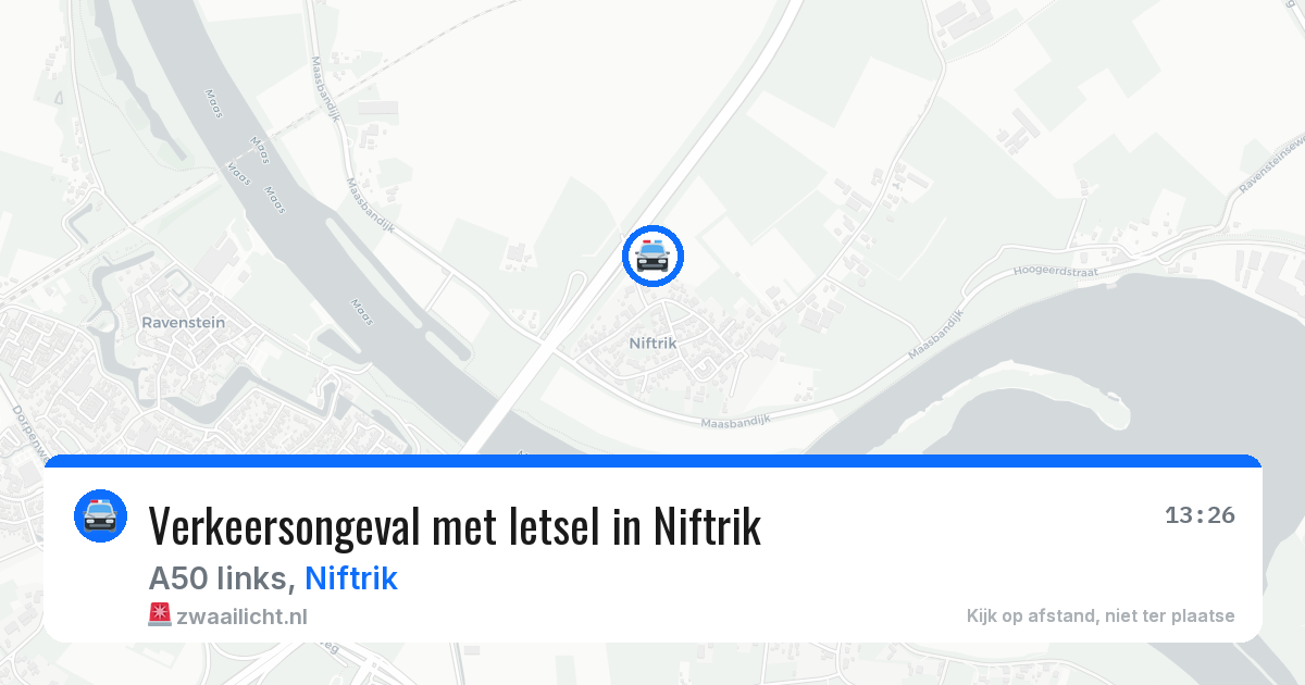 Verkeersongeval met letsel in Niftrik — 14 jul 2026