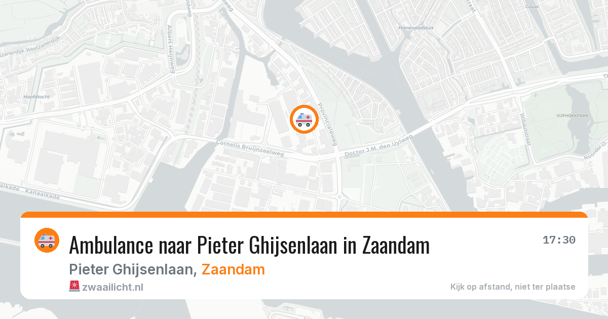 Ambulance naar Pieter Ghijsenlaan in Zaandam — 13 aug 2026