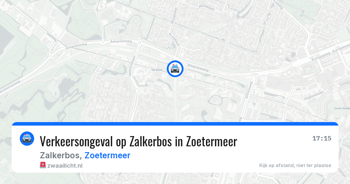 Verkeersongeval op Zalkerbos in Zoetermeer — 24 jun 2026