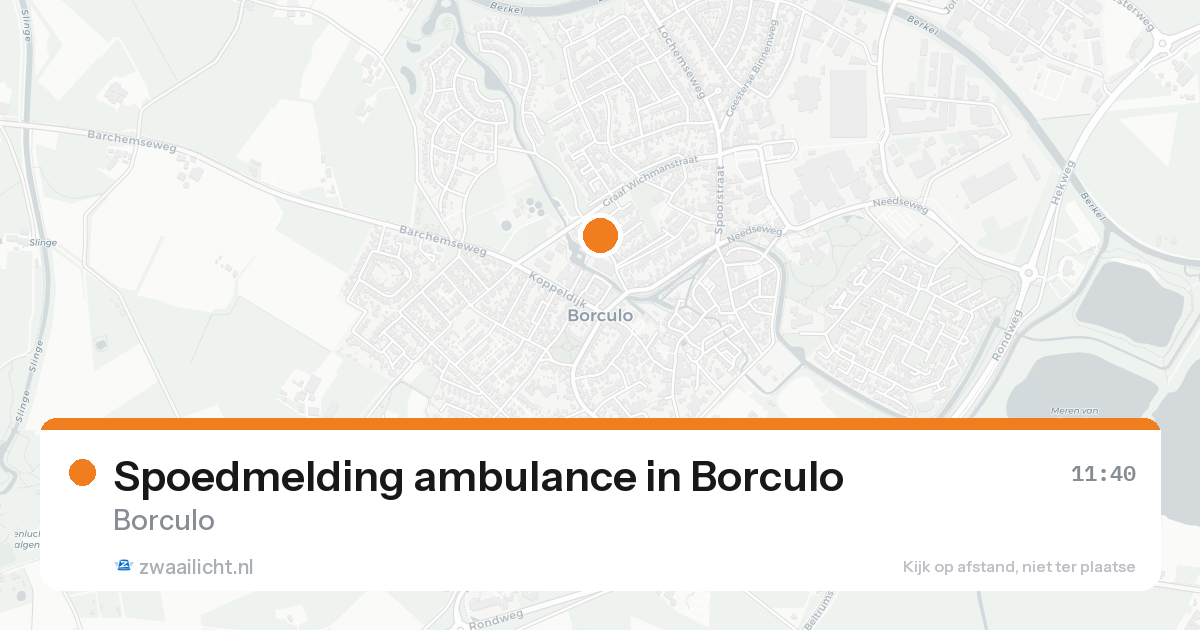 Spoedmelding ambulance in Borculo — 7 feb 2026