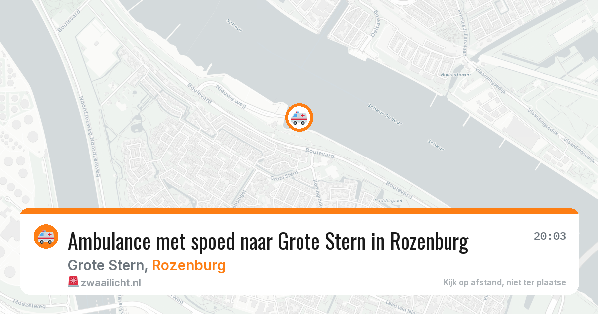 Ambulance met spoed naar Grote Stern in Rozenburg — 7 mei 2026