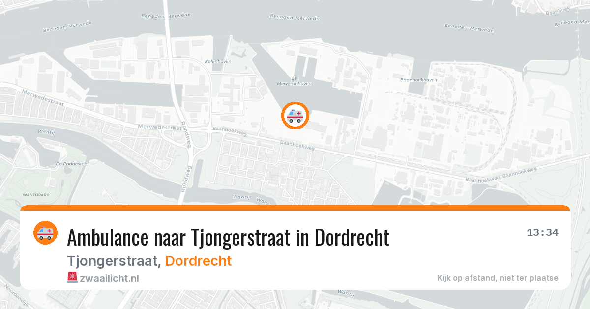 Ambulance naar Tjongerstraat in Dordrecht — 27 jun 2026