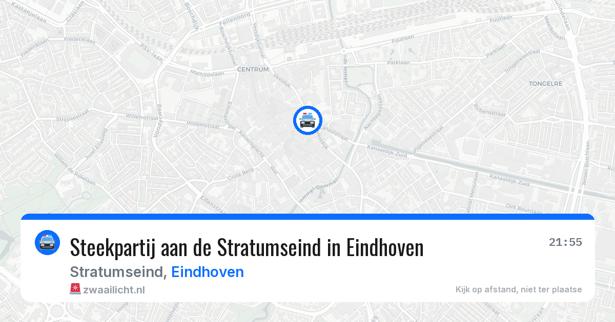 Steekpartij aan de Stratumseind in Eindhoven — 21 apr 2026