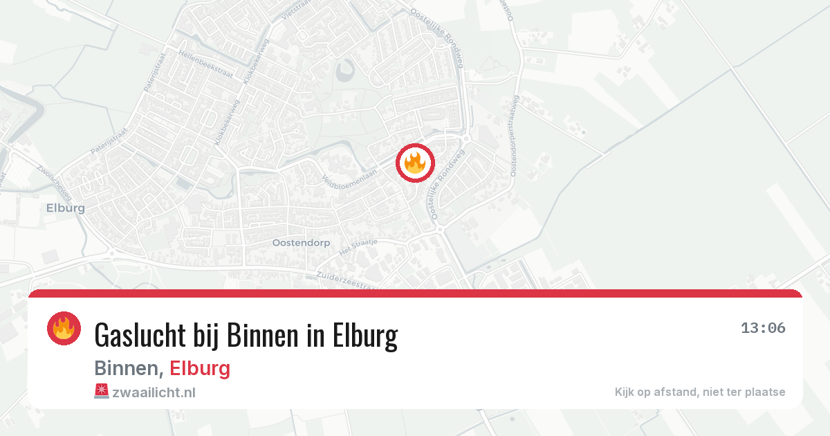 Gaslucht bij Binnen in Elburg — 22 jun 2026