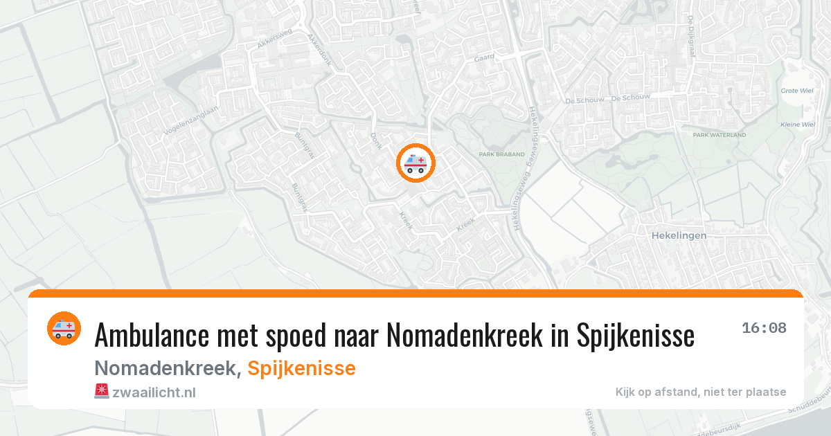 Ambulance met spoed naar Nomadenkreek in Spijkenisse — 22 jun 2026