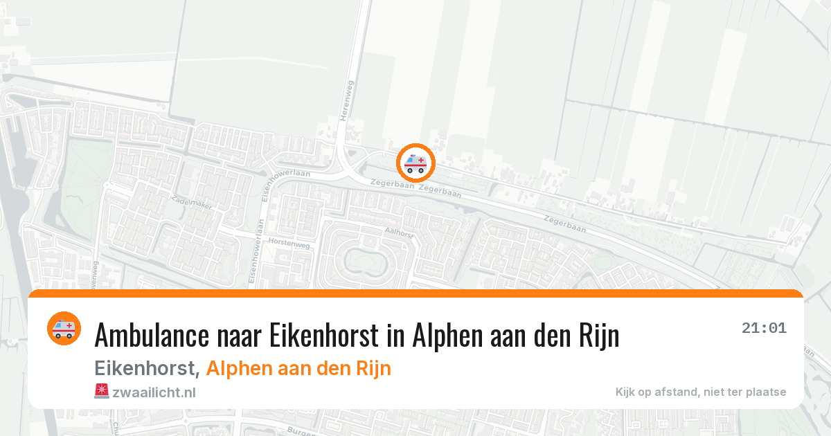 Ambulance naar Eikenhorst in Alphen aan den Rijn — 30 mei 2026