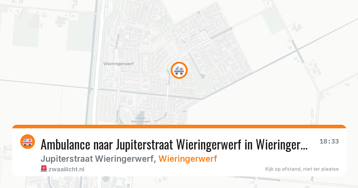 Ambulance naar Jupiterstraat Wieringerwerf in Wieringerwerf — 28 jun 2026