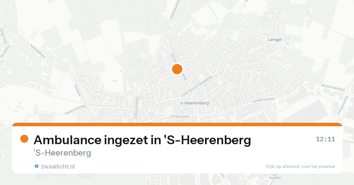 Ambulance ingezet in 'S-Heerenberg — 21 aug 2026