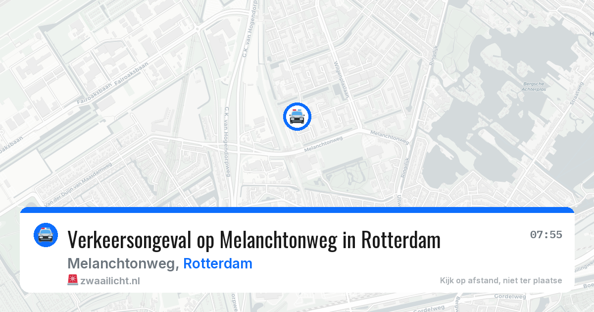 Verkeersongeval op Melanchtonweg in Rotterdam — 29 jan 2026