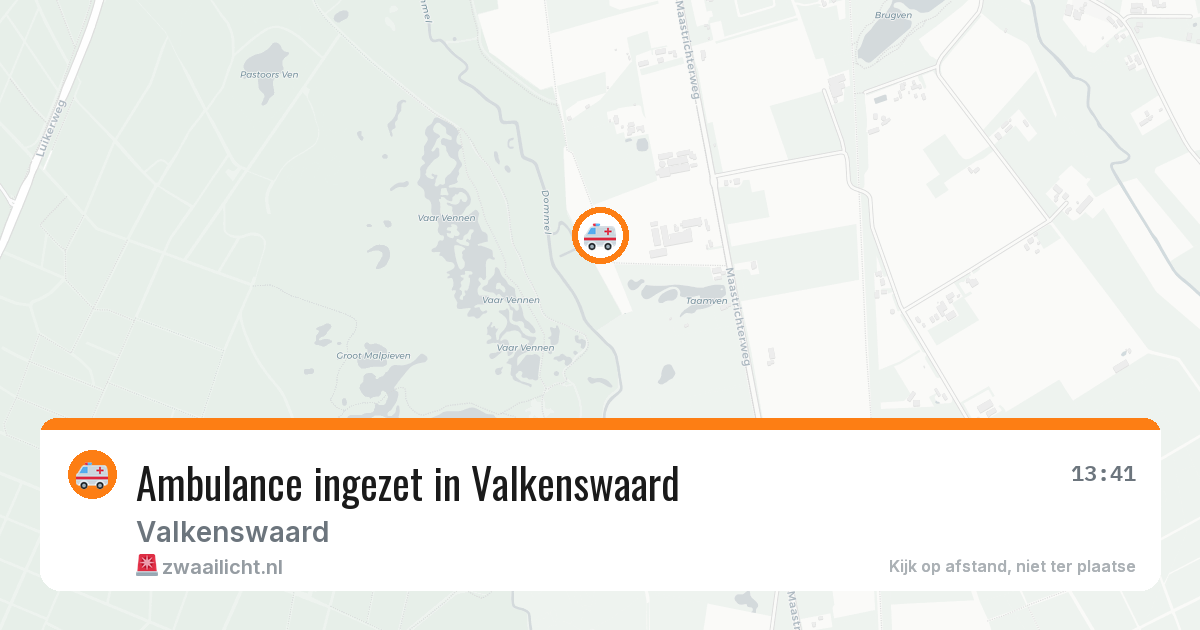 Ambulance ingezet in Valkenswaard — 3 jul 2026