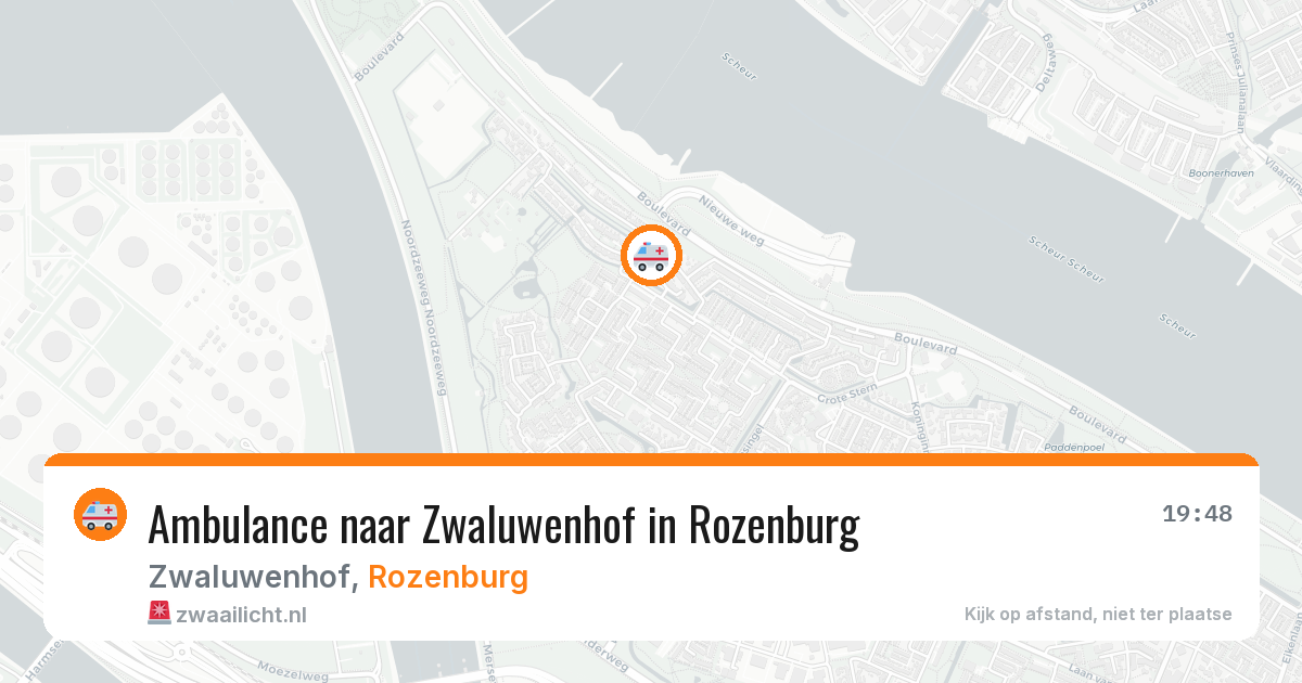 Ambulance naar Zwaluwenhof in Rozenburg — 20 jun 2026