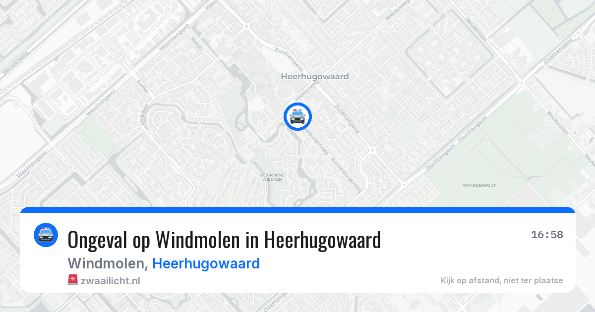 Ongeval op Windmolen in Heerhugowaard — 19 mei 2026