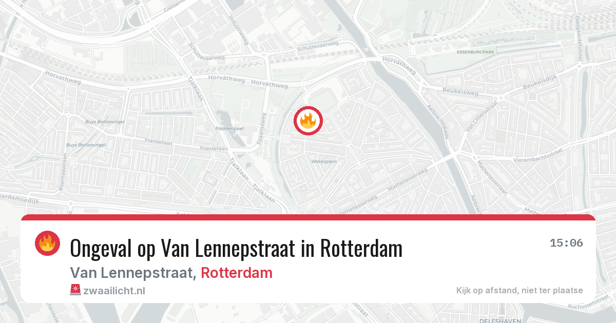 Ongeval op Van Lennepstraat in Rotterdam — 11 mei 2026