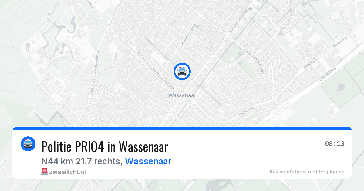 Politie PRIO4 in Wassenaar — 30 mei 2026 | 🚨 Zwaailicht.nl