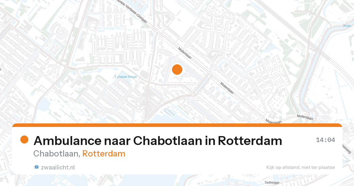Ambulance naar Chabotlaan in Rotterdam — 16 jul 2026