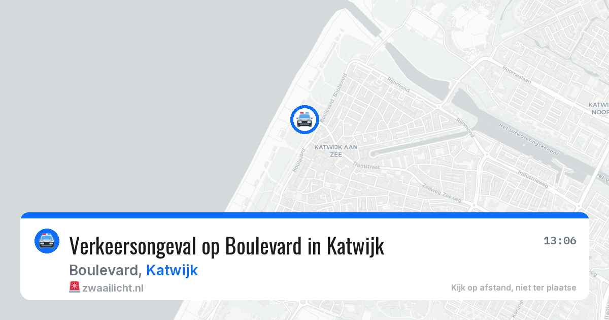 Verkeersongeval op Boulevard in Katwijk — 30 jun 2026
