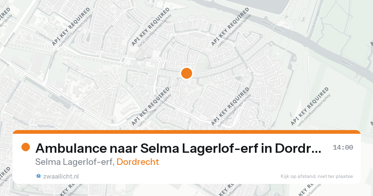 Ambulance naar Selma Lagerlof-erf in Dordrecht — 26 aug 2026