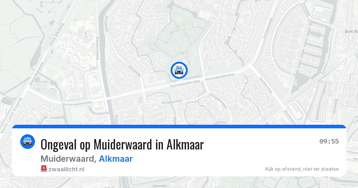 Ongeval op Muiderwaard in Alkmaar — 21 apr 2026